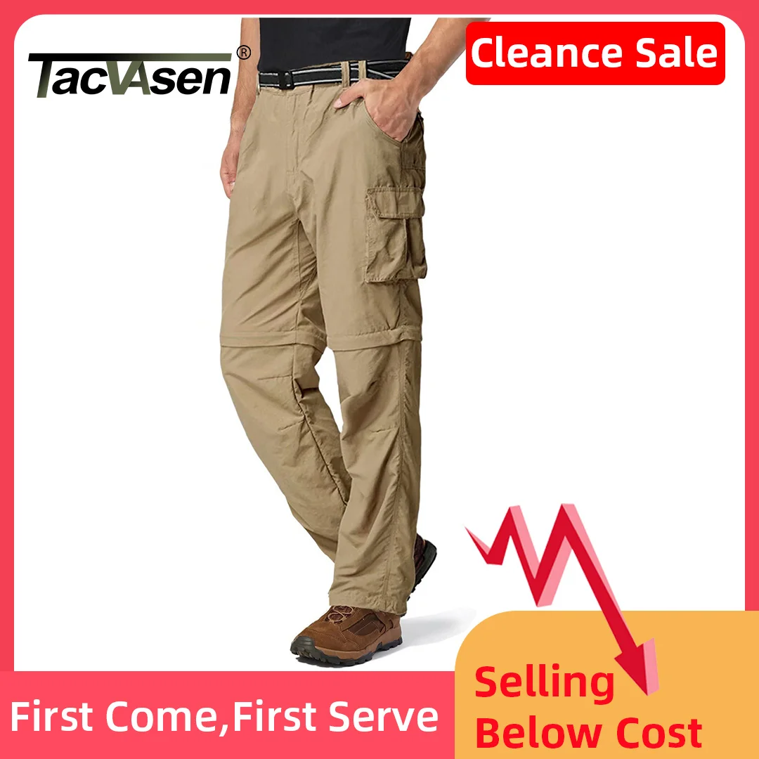 

Zip Off Hiking Pants Convertible Shorts Mens Cargo Work Pants Lightweight Breathable Trousers Workwear Outdoor Bottoms