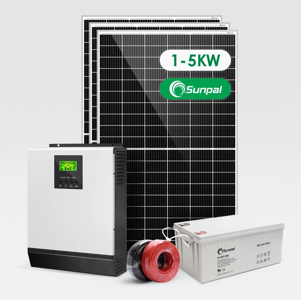 Sunpal Solar Panel Off Grid System 3 5 8 10 Kw Complete Solar Power System Kit for Home Use