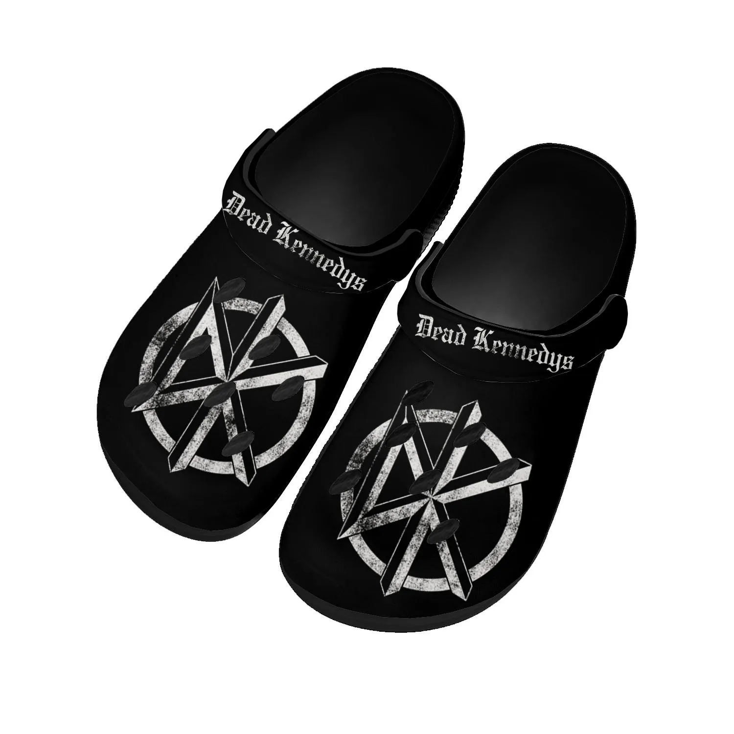 

Dead Rock Band Kennedys Home Clogs Custom Water Shoes Mens Womens Teenager Shoe Garden Clog Breathable Beach Hole Slippers Black