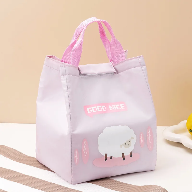 

Fashion Lunch Bag Insulated Thermal Lovely Multicolor Breakfast Box Bags Women Portable Hand Pack Picnic Travel Products
