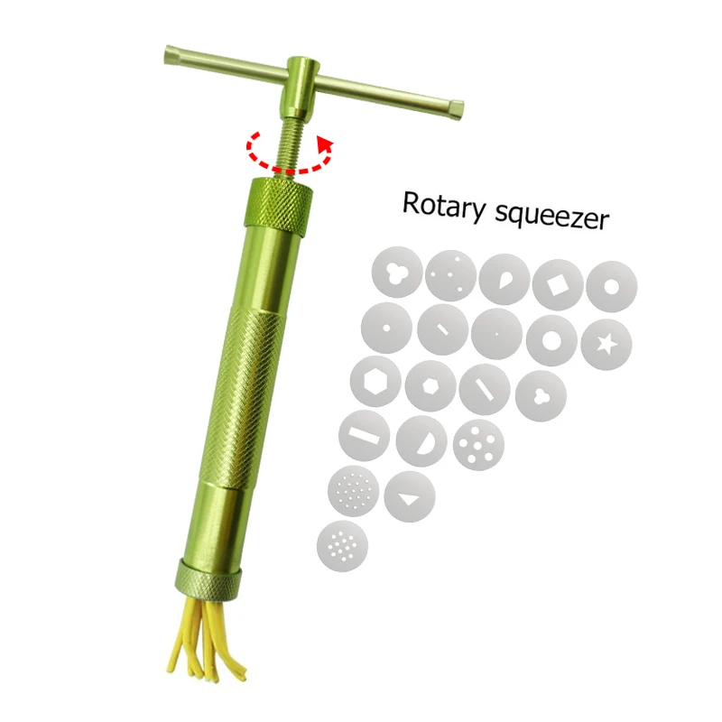

Clay Extruder Mold 20 Kinds of Fancy Patterns Stainless Steel Clay Modeling Pottery Mold