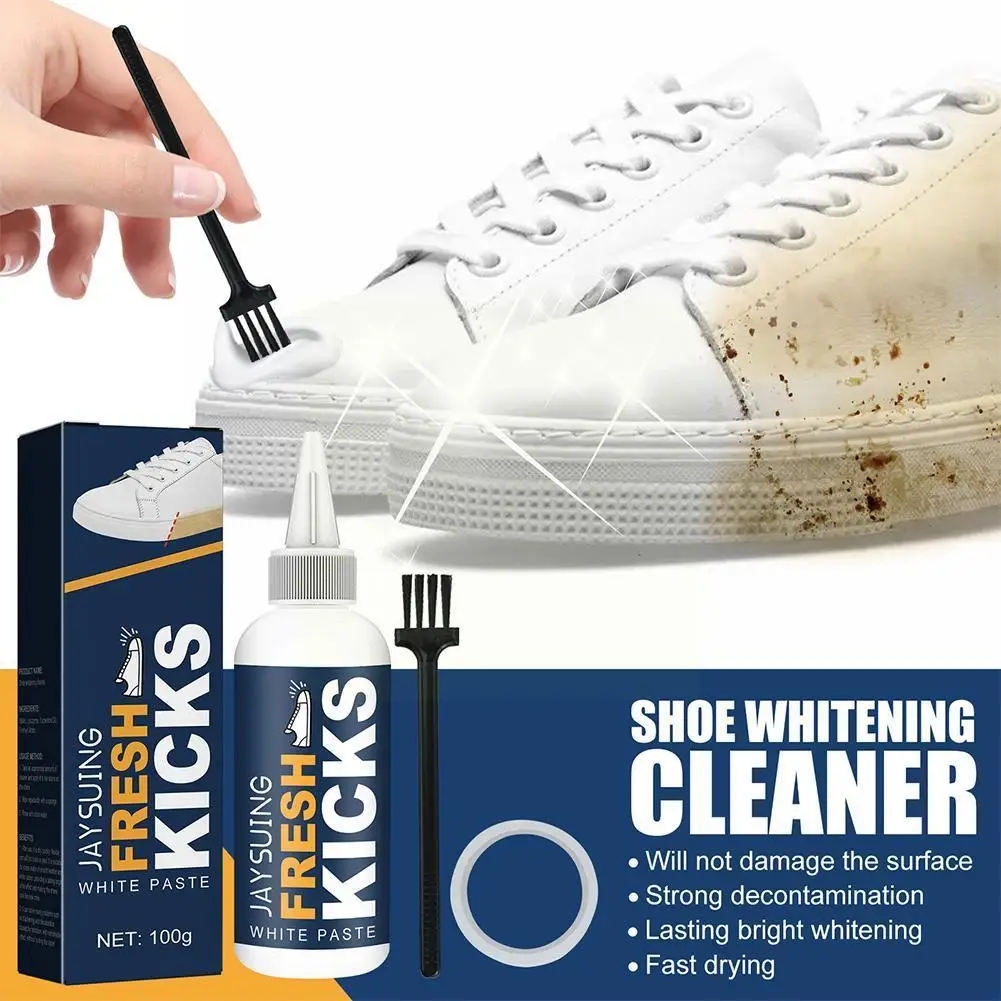 

White Shoes Cleaning Gel Clean Shoe Stain Whitening Cleansing Polish Foam Deoxidizer Gel For Sneaker Remove Yellow Edge U2X5