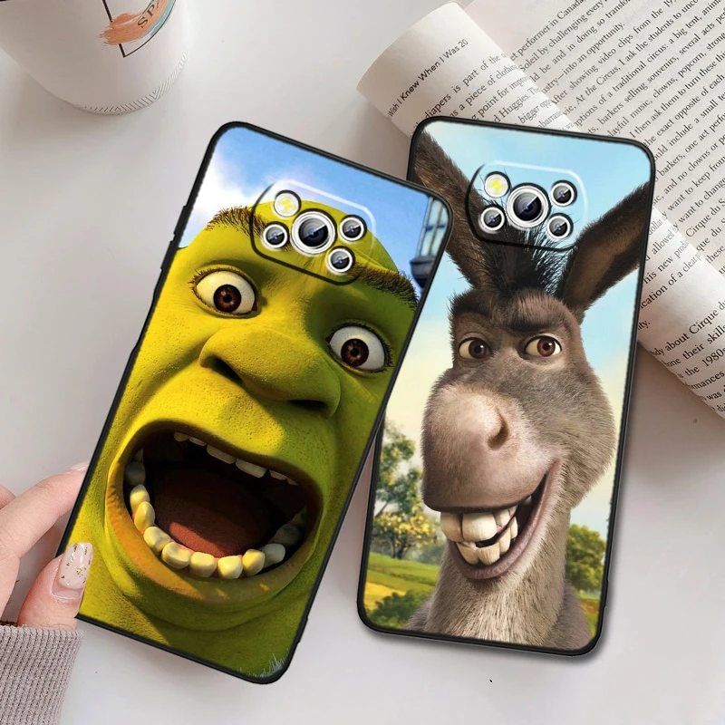 Чехол с забавным мультяшным изображением Шрека для POCO F5 F4 F3 M6 M5 M4 M3 C65 Pro GT из