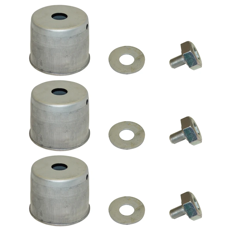 

K5647-34310 Set of 3 Dust Cap with Bolts & Washers K5647-34312 K5651-34352 Compatible with Kubota ZD326S Tractors RCK48GR