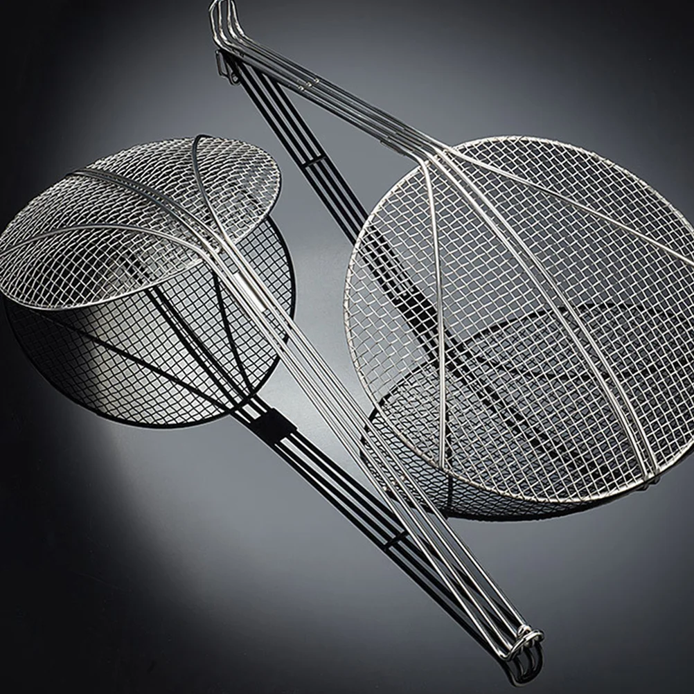 

Frying Skimmer Stainless Steel Wire Skimmer Kitchen Mesh Spoon Long Handle Spider Straining Spoons Spider Strainer Skimmer Ladle