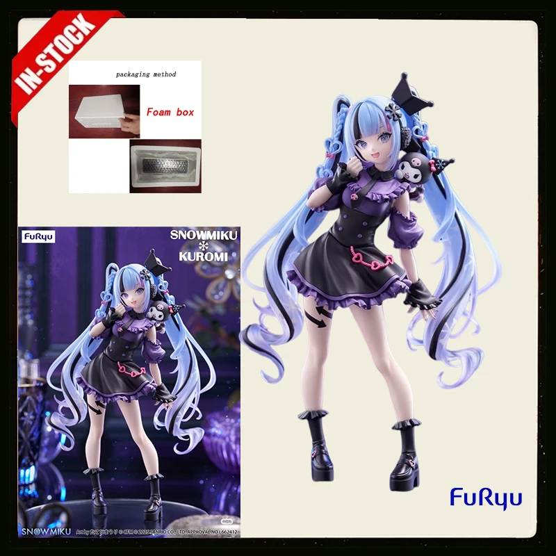 Фото В наличии: 100% Оригинальная фигурка Furyu Hatsune Miku Kuromi Trio Try IT, аниме-модель, игрушка, подарок, оригинал №1