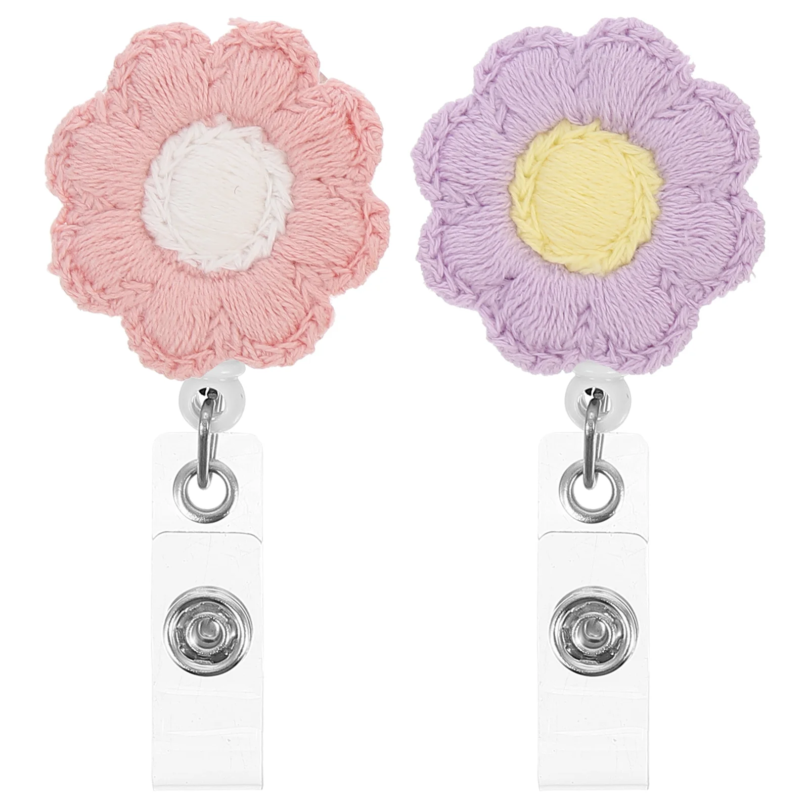 

Badge Holder Reel Id Name Retractable Clip Nurse Tag Reels Flower Sunflower Holdersnursing Cardsteacher Clips Carabiner Buckles