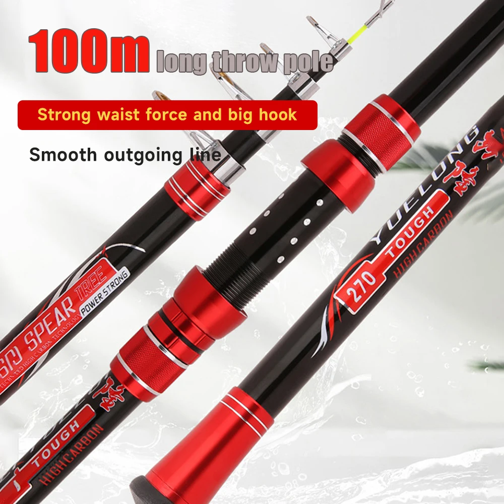 

Carbon Fishing Rods Lightweight Fishing Equipment Sea Pole Sea Fishing Tool for Saltwater Freshwater Portable Travel Rod pêche