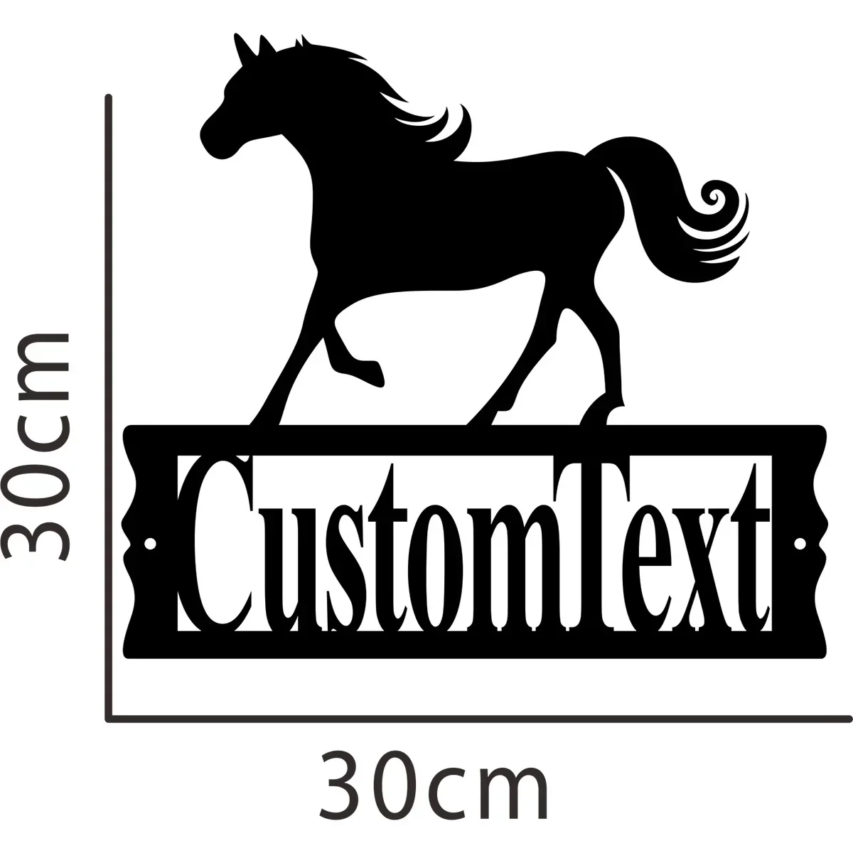 Изготовленный на заказ металлический адресный знак лошади подарок для любителей