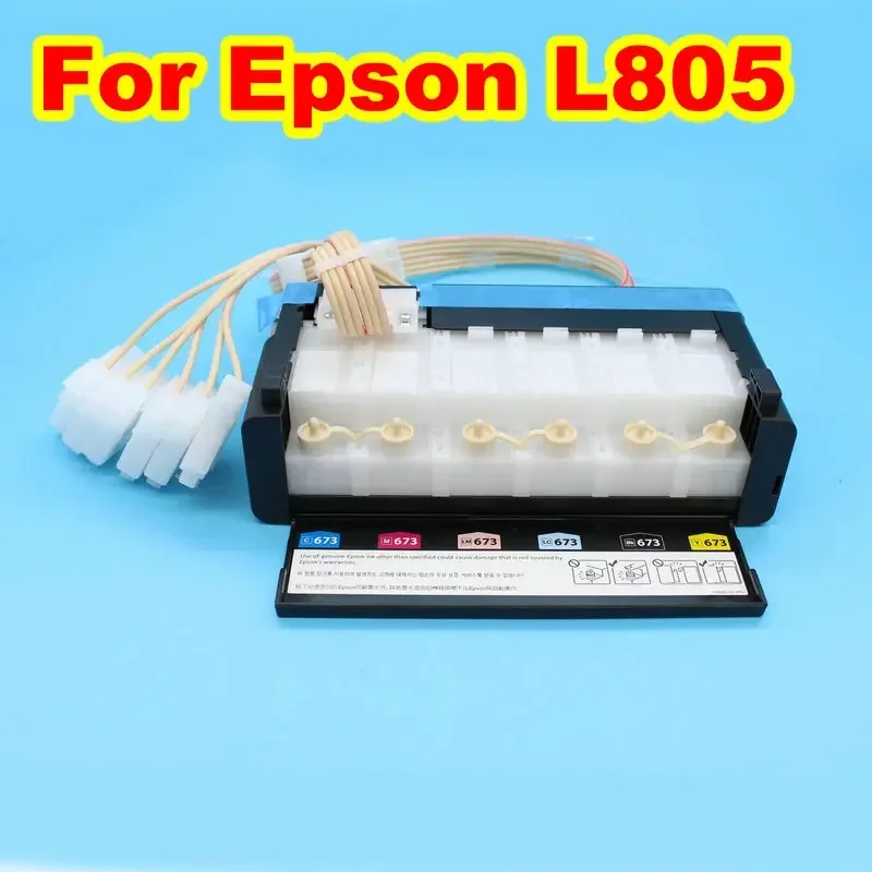 Оригинальная система подачи чернил L1800 Ciss для Epson L800 L805 Kit с 6-комп. демпфер