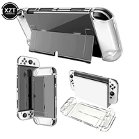 protective shell for nintendo switch oled pc material transparent hard case cover for switch oled console accessories