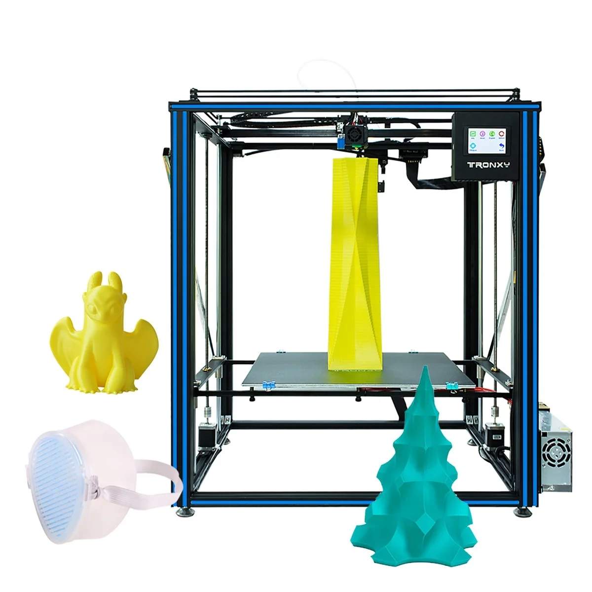 

X5SA-500 X5SA-400/500 PRO X5SA-2E XY-3PRO X5SA D01 Большой Высокоточный 3D принтер, Модернизированный сверхтихий принтер