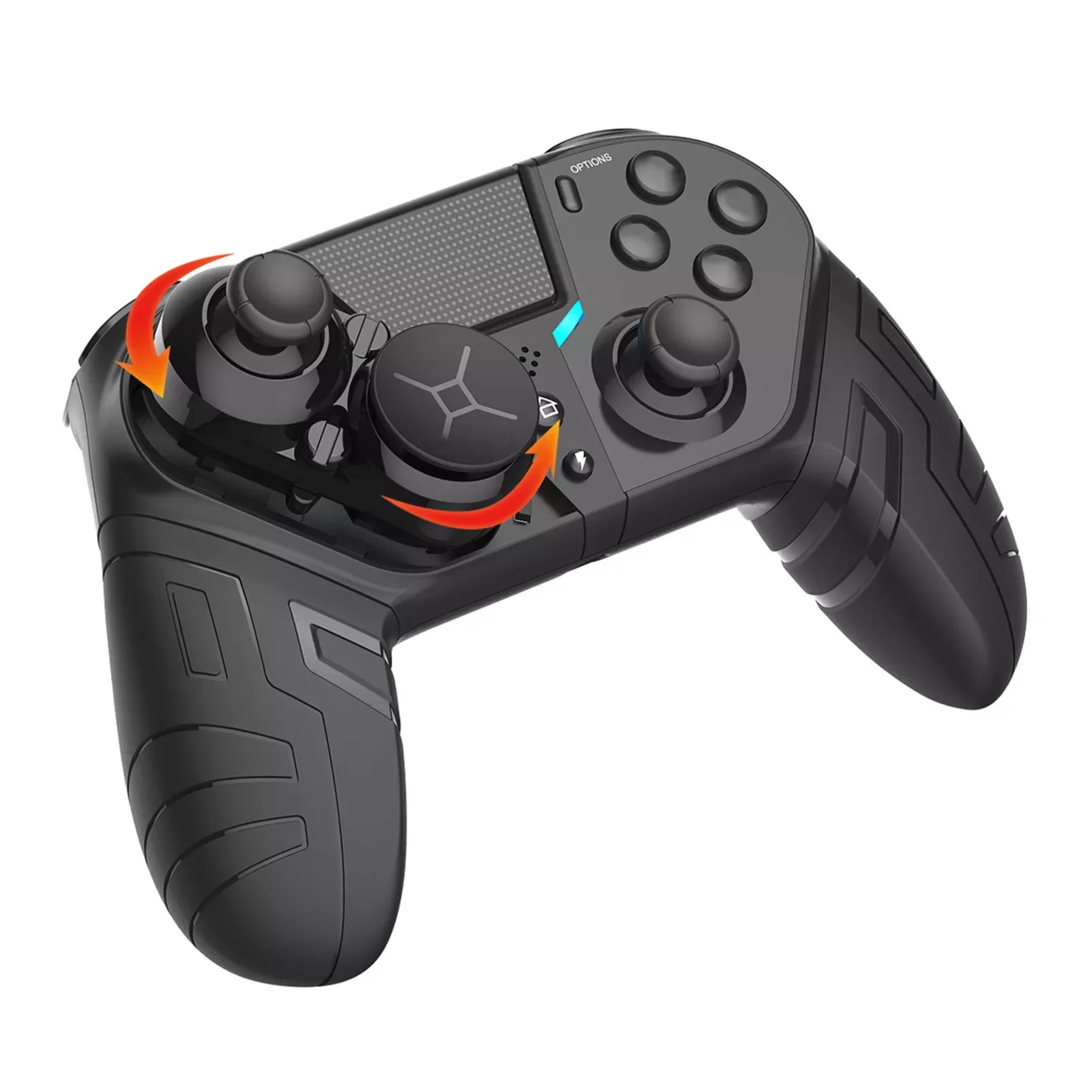 

Kontroler bezprzewodowy kompatybilny z PS4 podwójna wibracja kontroler do gier kontroler do gier z kablem do PS4 Gamepad PC