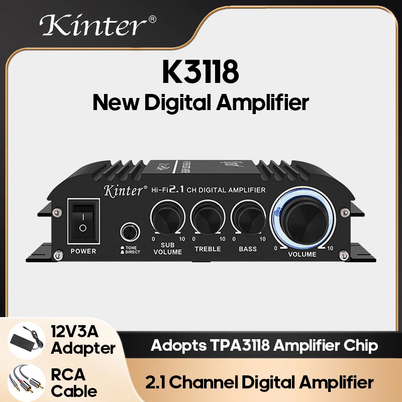 Профессиональный усилитель мощности аудиосигнала сабвуфера класса D цифровой RCA