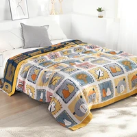 japanese cartoon throw blanket for beds cute sofa towel cotton summer cool quilt double leisure blanket soft sheet bed spread