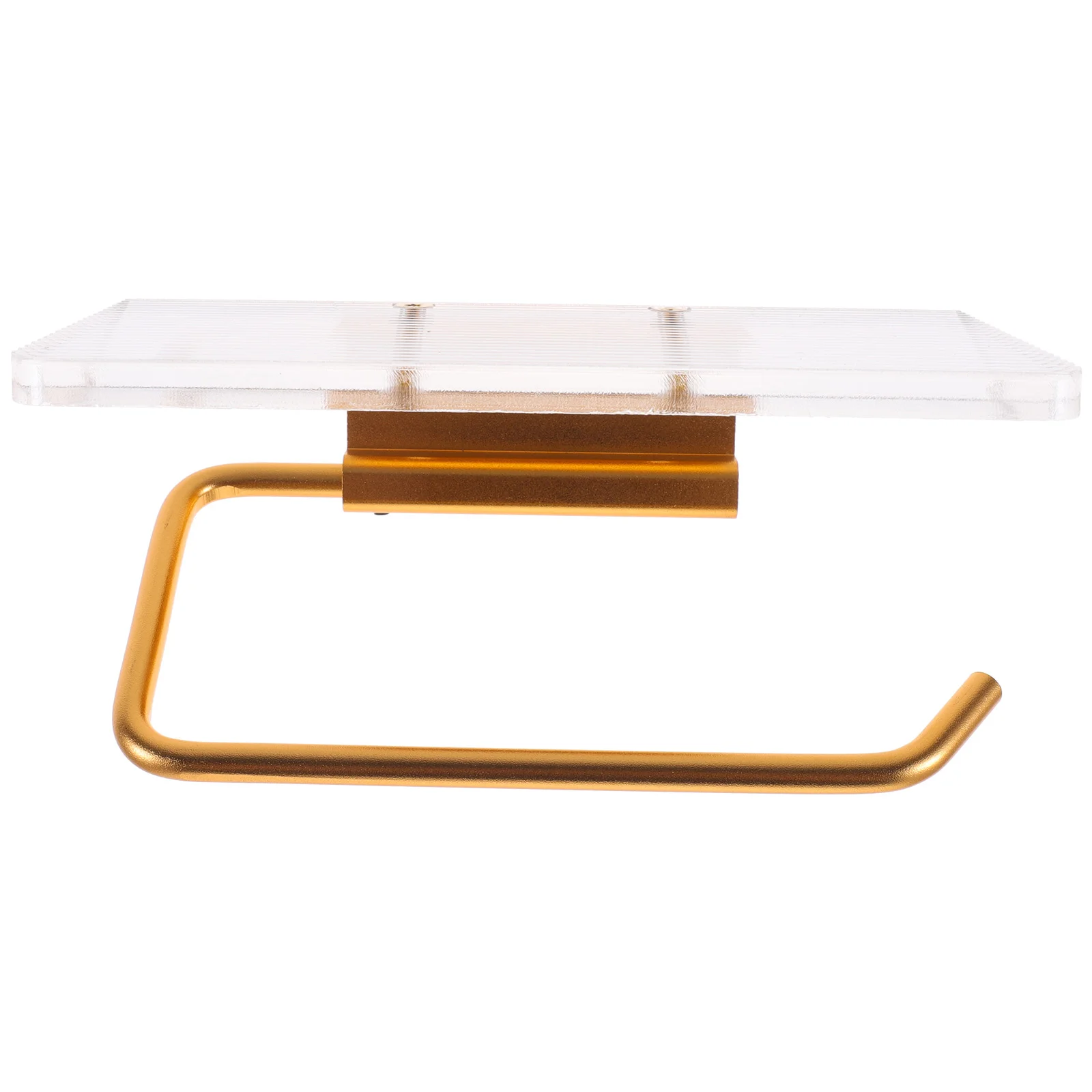 

Green Toilet Paper Towel Hanger Clear Floating Shelves Wall Mount Holders Roll No Punching