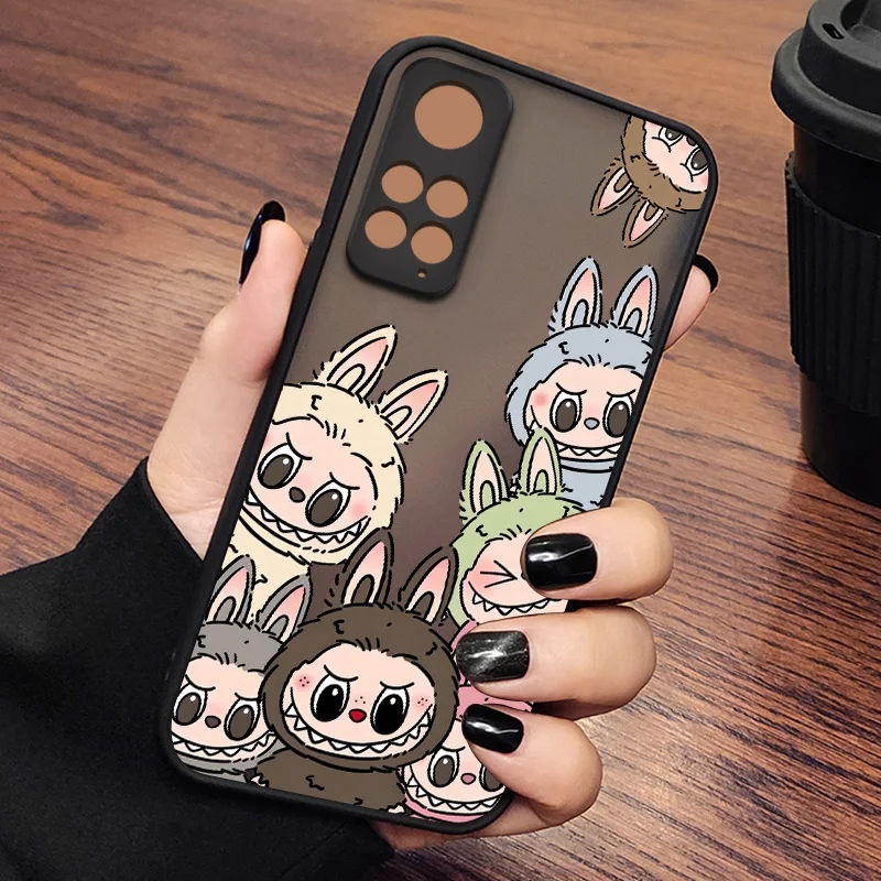 Новый чехол для телефона Kawaii Cute Labubu Xiaomi Redmi Note 13 12S 12 11T 11 11S 10S 10 9T 9S 9 матовый