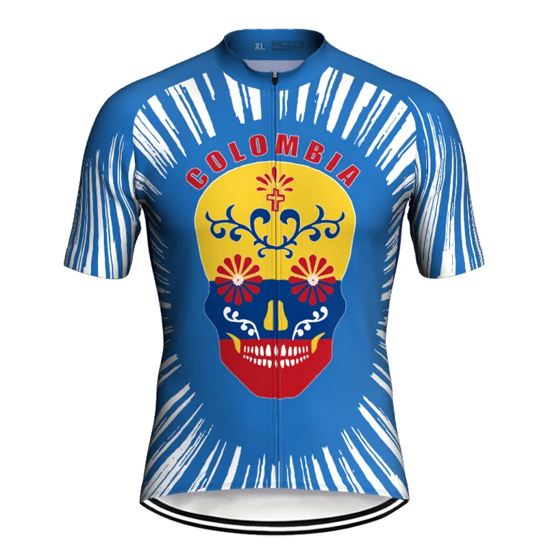 Велосипедный свитер Колумбия Одежда с коротким рукавом Рубашка для шоссейного