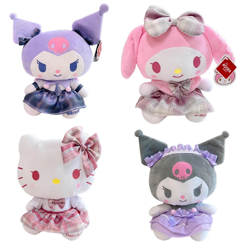 

28 см кавайная Милая Jk девушка серия Kuromi My Melody Hellokittys одежда Jk Униформа аниме фотосессия кукла подарок для детей