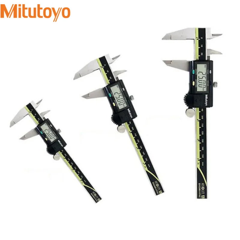 

Штангенциркуль Mitutoyo, Электронный штангенциркуль из нержавеющей стали с ЖК-дисплеем, 150/200/300/500-30, 6 дюймов/8 дюймов/12 дюймов