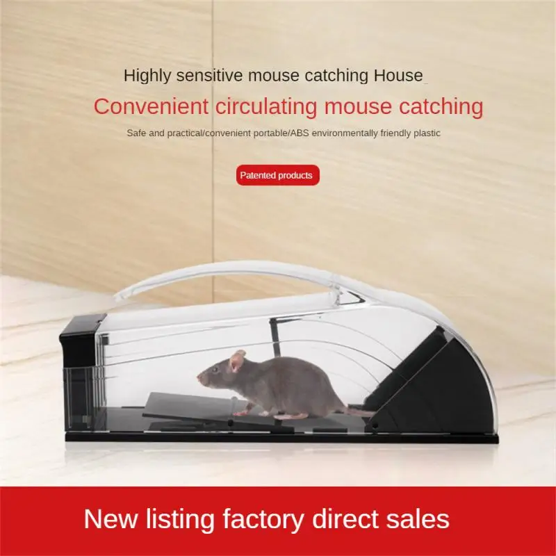 

Mousetrap Rat Catching Home High-sensitivity Abs Thickened Plastic Automatic Rat Hole Safety Mousetrap Rat Cage Mice Mousetrap