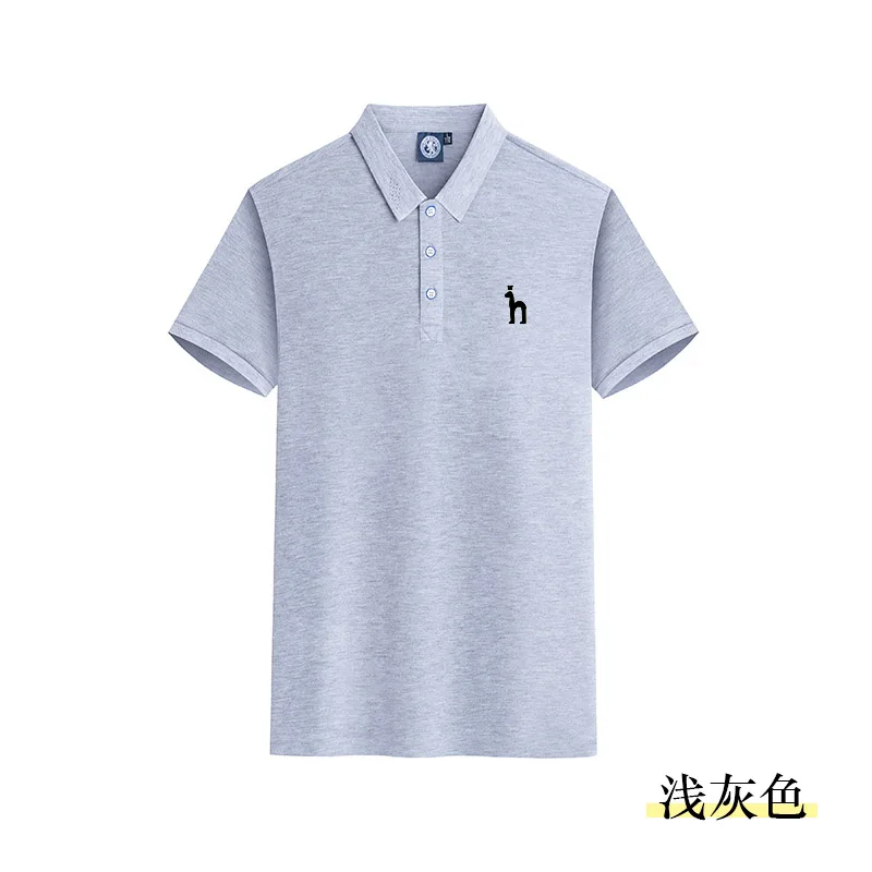 Brand Embroidery Logo Men Shirts Short Sleeve Tops Tees 2023 New Summer Men's T-Shirt Fashion Casual Business POLO Shirt