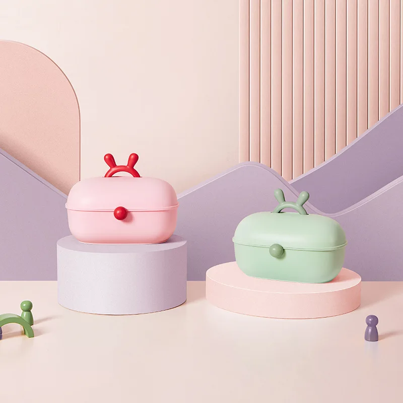 

Children's Hair Accessories Storage Box Girl Baby Dressing Arrangement Cute Multi-layer Rubber Band Rope Headdress Jewelry Box