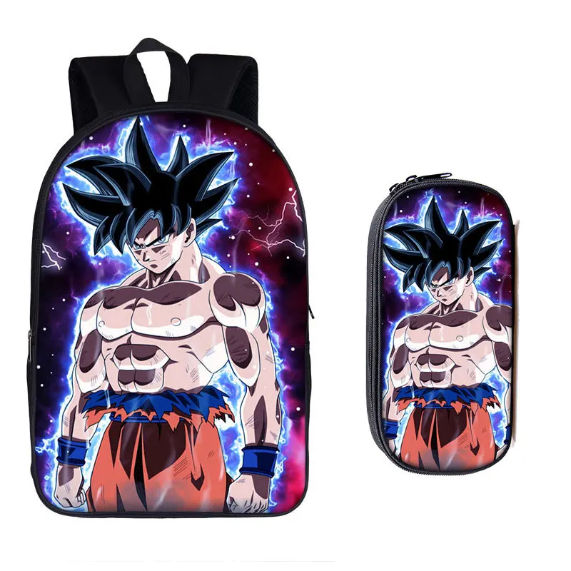 

Школьный ранец с аниме «Жемчуг дракона» Сон Гоку Kakarotto Saiyan, дорожный рюкзак, сумка на плечо, чехол-карандаш, подарочный набор для детей и студ...