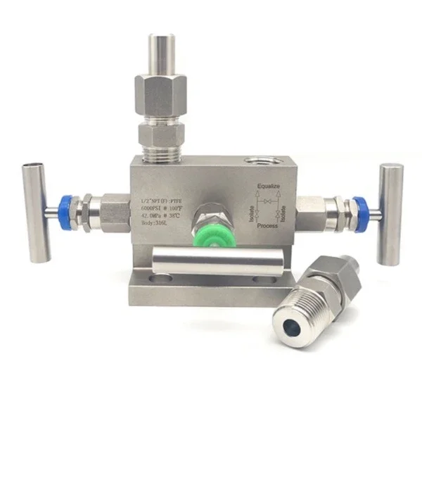 Stainless steel flange T-shaped three valve group 1151 EJA transmitter