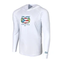 mens fishing clothing pelagic fishing gear long sleeve hooded performance shirts camisa de pesca fishing hoodie breathable tops