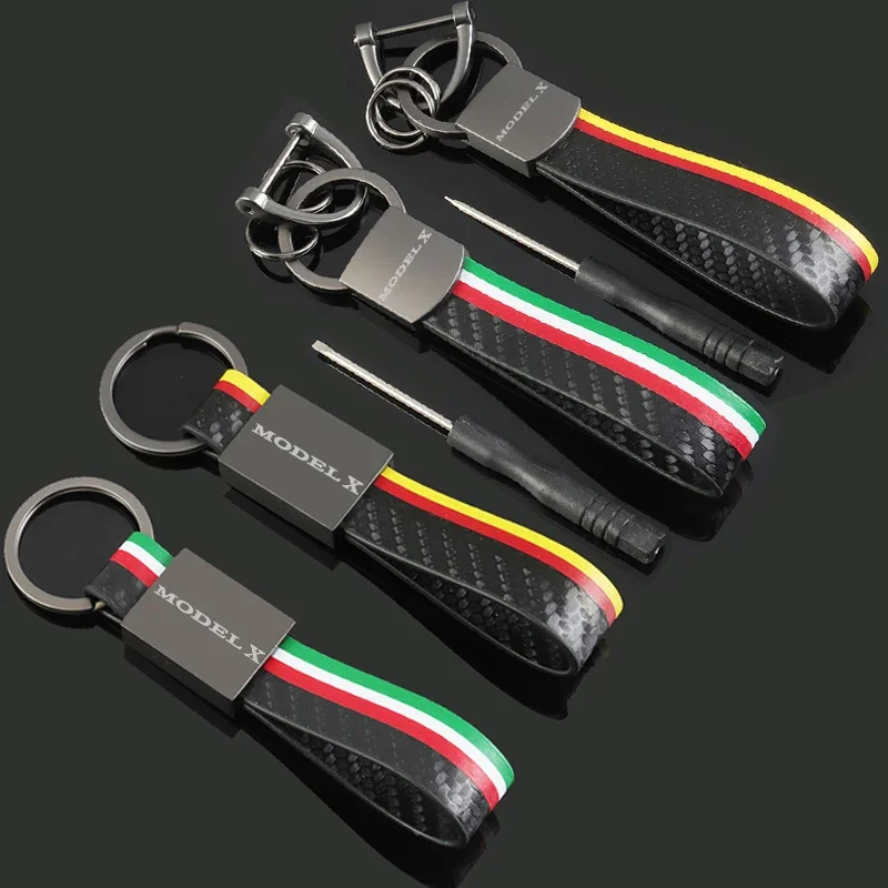 Кожаный брелок с логотипом автомобиля для ModelX подвеской аксессуары