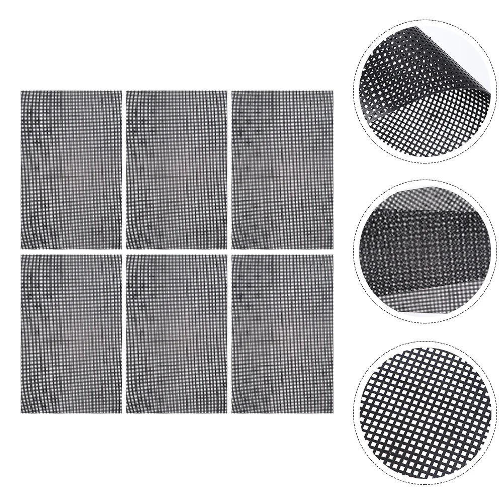 

6Pcs Plastic Mesh Sheets Plastic Embroidery Mesh Sheets DIY Coaster Material