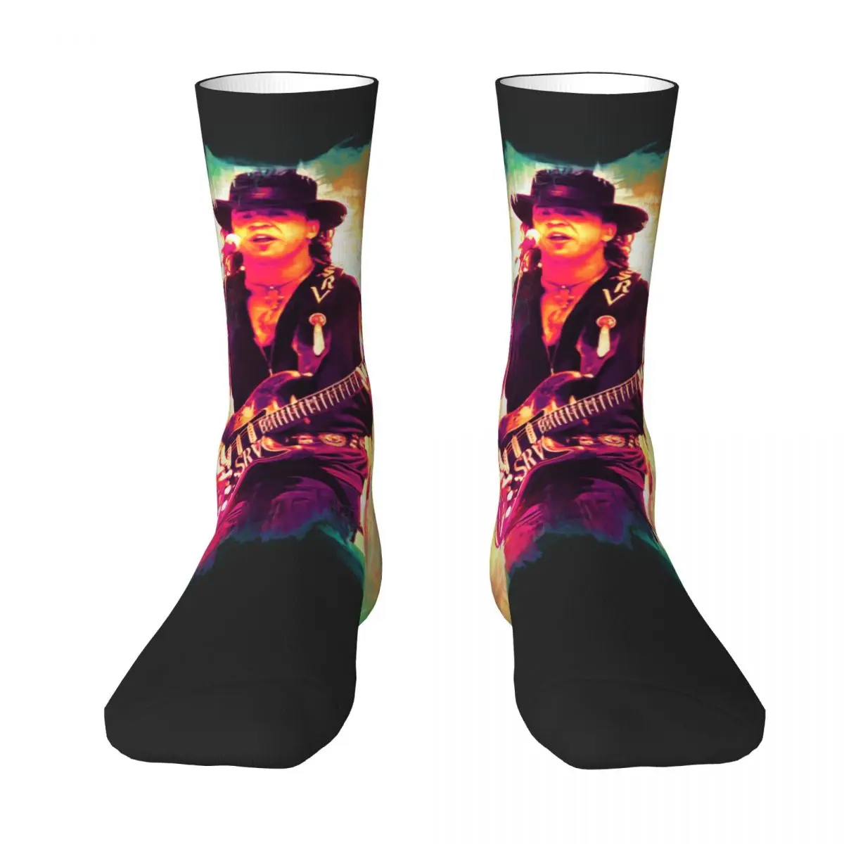 

SRV Jamming Stevie Ray и Воган контрастные цветные носки, пехотная упаковка, эластичные носки Geek, бриджи R227, чулки