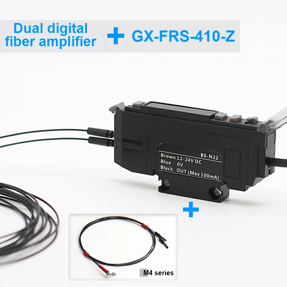 

BS-N22 NPN PNP Оптоволоконный усилитель Датчик Фотоэлектрический переключатель Оптический прозрачный NO NC Регулируемый Высокая чувствительность