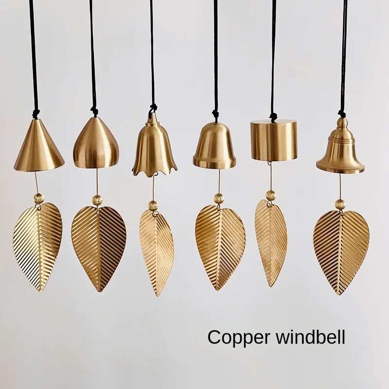 

1pc Copper Wind Chime Hanging Ornaments Japanese Garden Home Balcony Bedroom Windbell Decor Car Pendant Birthday Gift