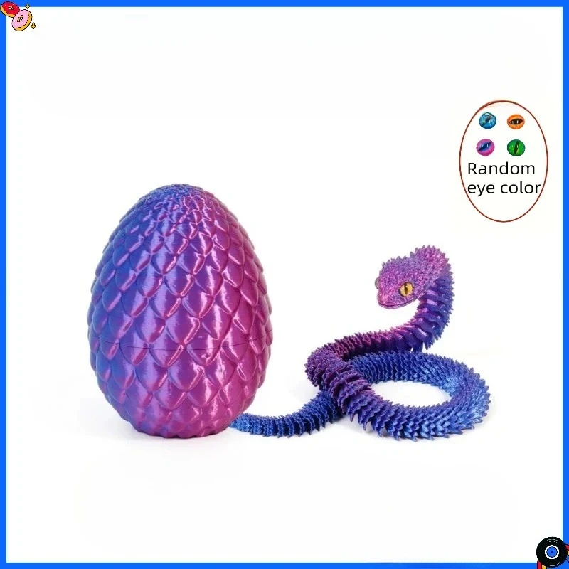 

3D-печатная фигурка змеи из резины