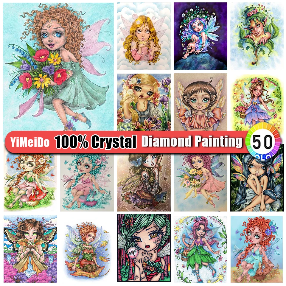 

YiMeiDo 100% Хрустальная Алмазная Вышивка Девушка картина на молнии сумка хобби 5D DIY алмазная живопись мультфильм мозаика настенное искусство