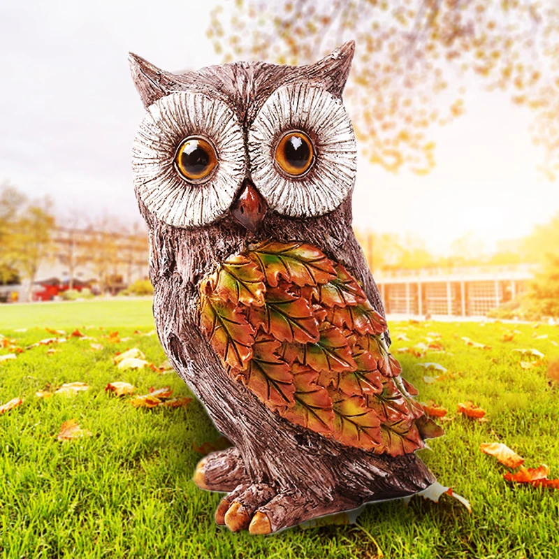 

Полимерная фигурка животного в виде совы, 1 шт., украшение для сада, двора, совы, ремесла, украшение для гостиной, Декор для дома, фотография, реквизит