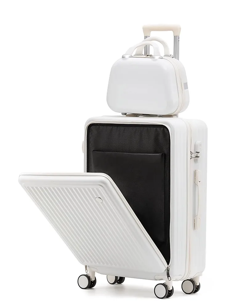 Новинка 2023 г. комплект чемоданов с передней открывающейся крышкой ультратонкая