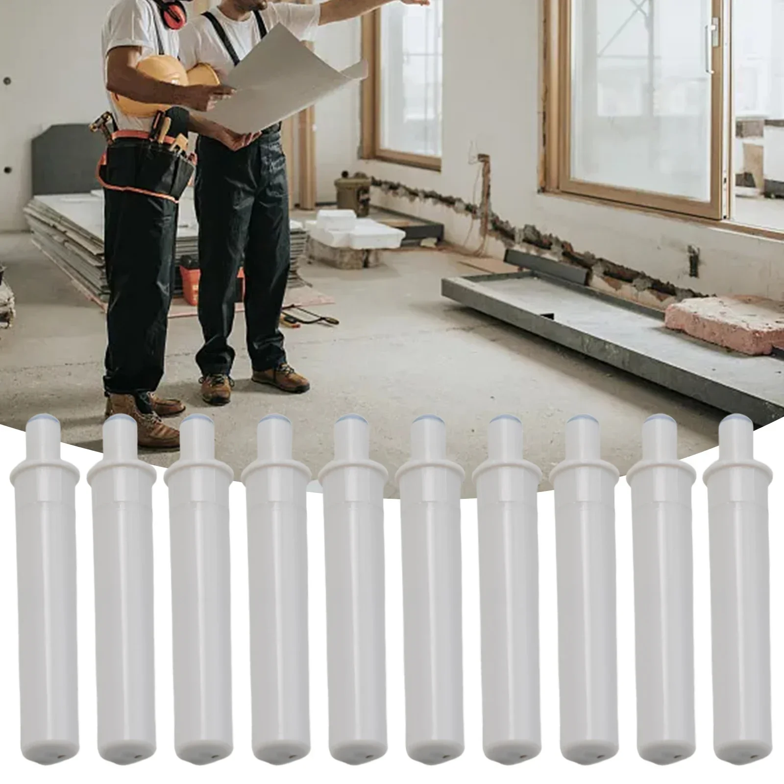 Bufory Amortyzatory Zatrzask buforowy szuflad Szary System Amortyzator Biały 10szt Stoper drzwi szafki Zawiasy