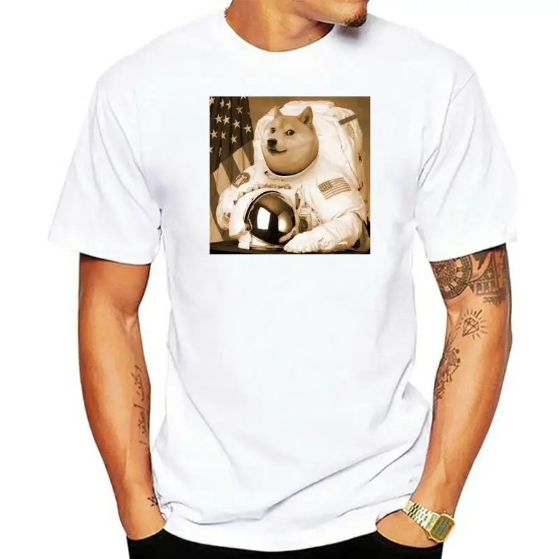 Мужская футболка Doge с принтом монета мема Шиба-ину наклейка собакой кружка