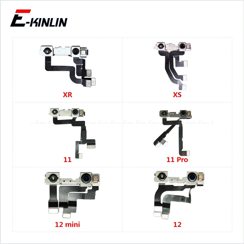 

Front Facing Camera For iPhone 12 mini 11 Pro XR XS Max With Light Proximity Sensor Flex Cable Repair Parts