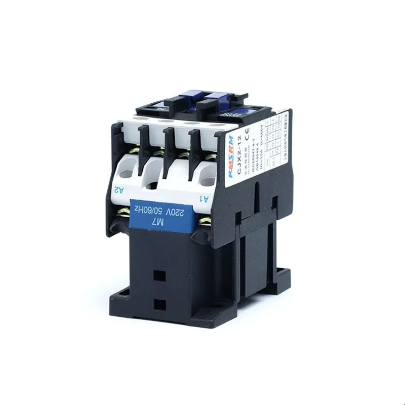 

CJX2-0910 LC1 AC Contactor 9A 3 Phase 3-Pole Coil Voltage 380V 220V 110V 36V 24V 12V 50/60Hz Din Rail Mounted 3P+1NO Normal Open