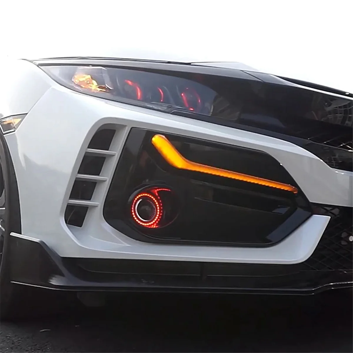 Для Honda Civic 10-й модифицированный TYPER противотуманные фары переднего бампера