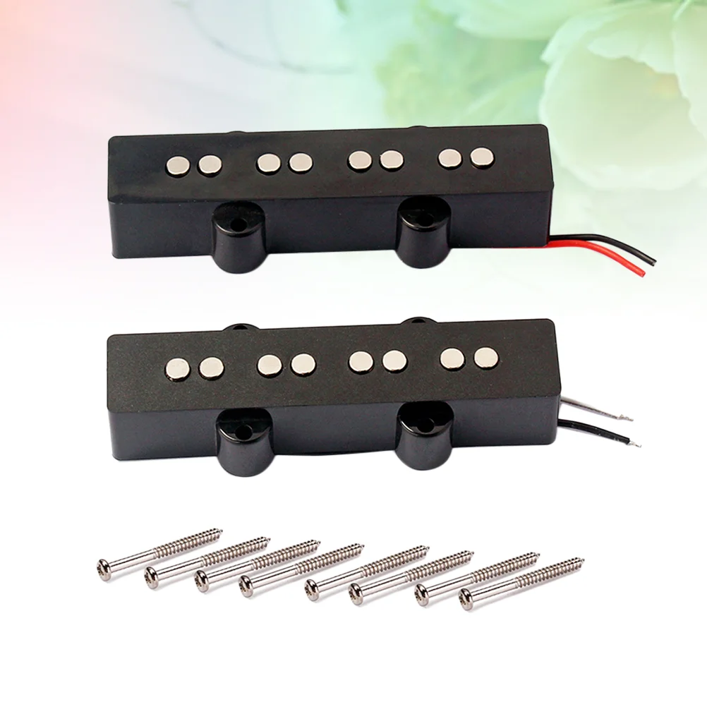 4 String Electric Bass Pickups Bridge Neck Set for Jazz Guitar Open Style Parts and Accessories GMB07 |