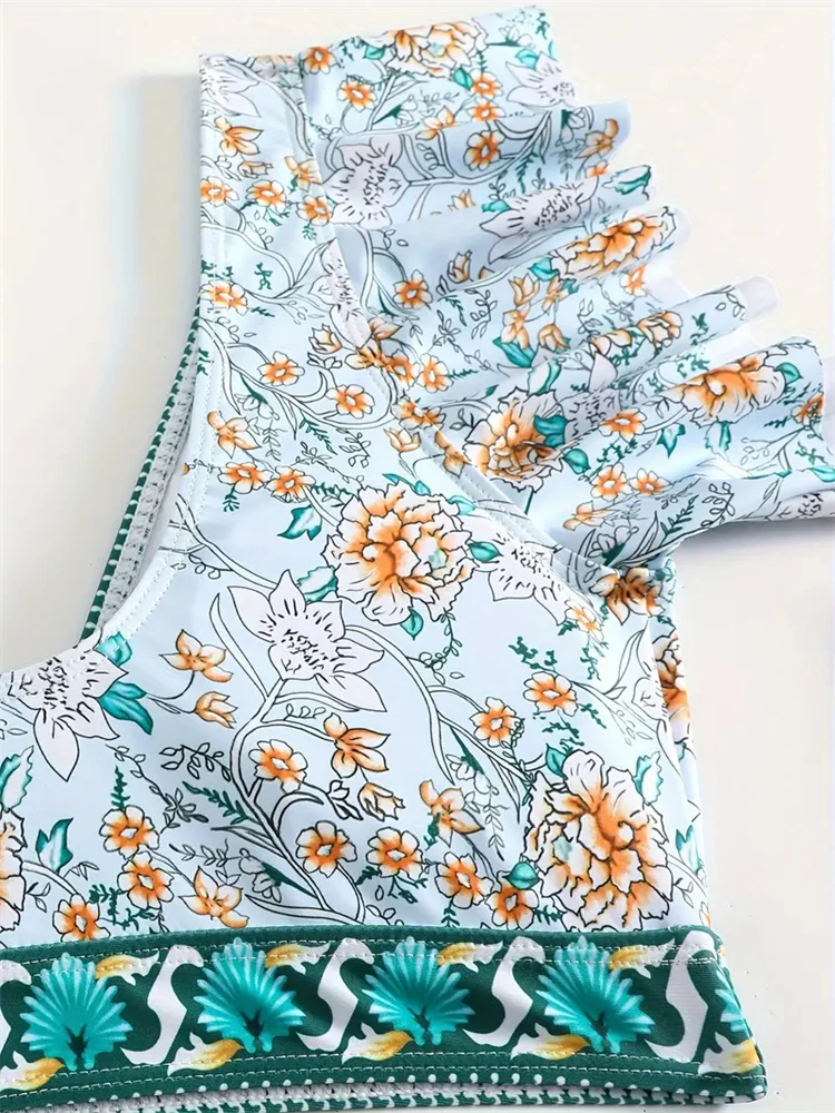 Женский купальник-бикини новинка 2024 комплект бикини на бретельках с V-образным