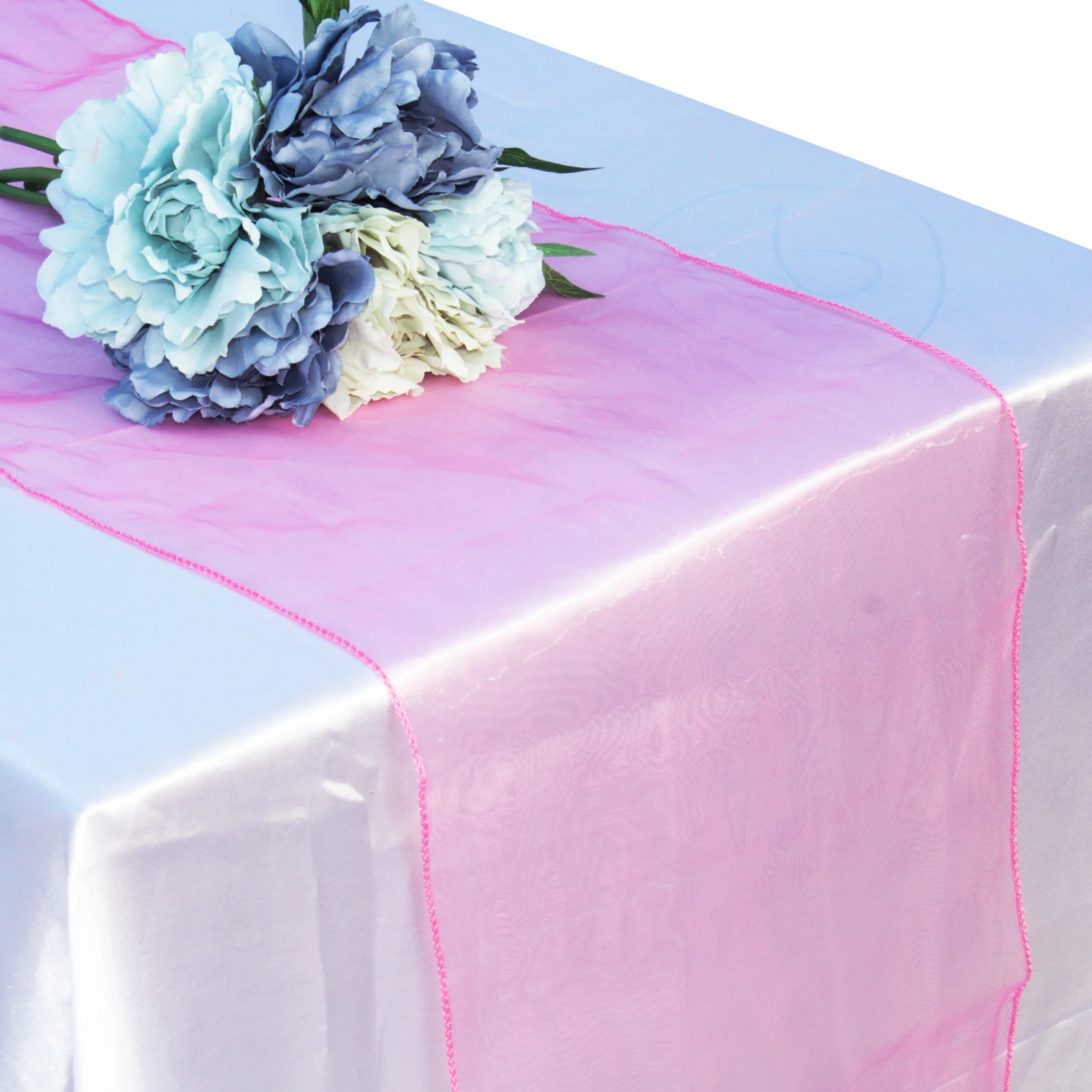 Chair Sash Party Pink Teal Decor Birthday Banquet Table Flag