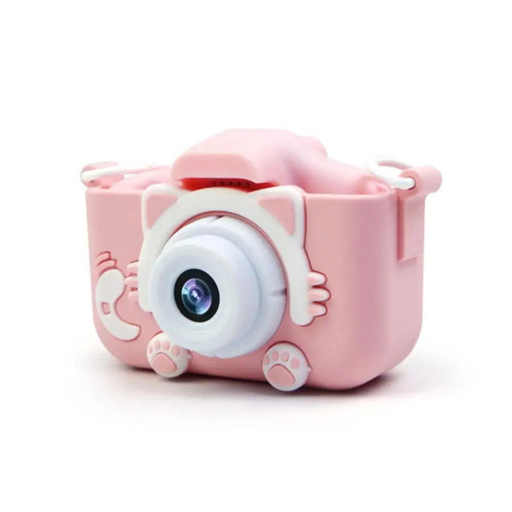 

Mini Cartoon Dual Selfie Video Game Cute Children Digital Camera 2.0 Inches Color Screen 1080p Hd Kids Camera Birthday Gift