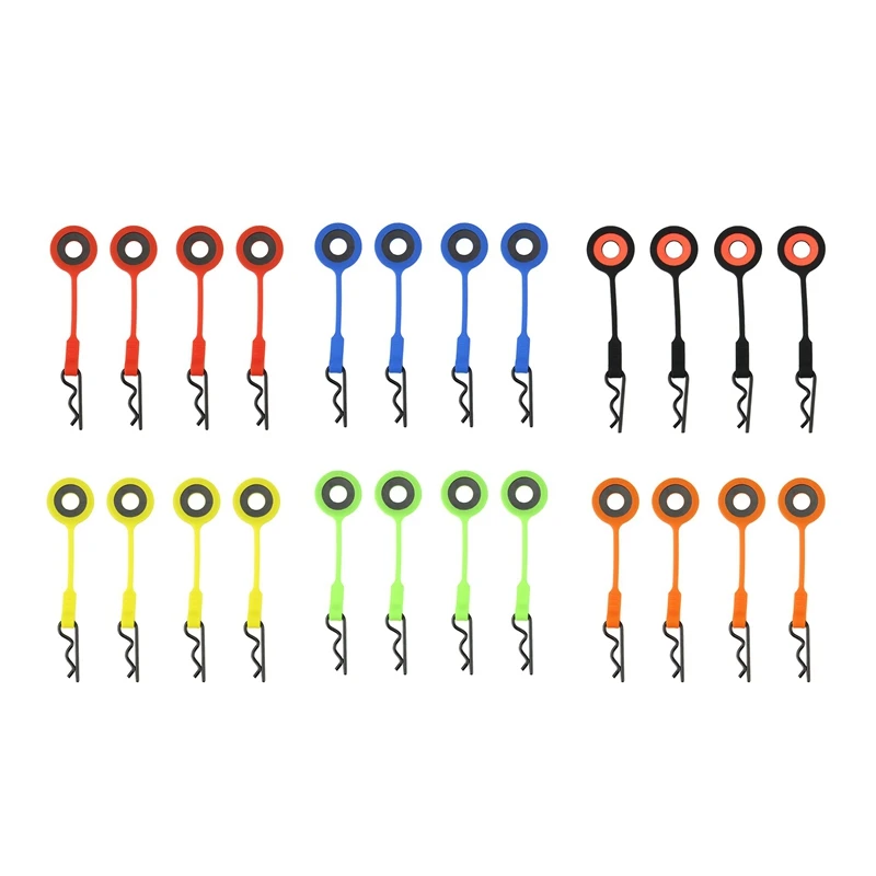 

4Pcs Rubber+Metal Car Body Clip Shell Fixed Buckle Lock for 1/8 1/10 RC Car Traxxas TRX4 UDR AXIAL SCX10 Arrma