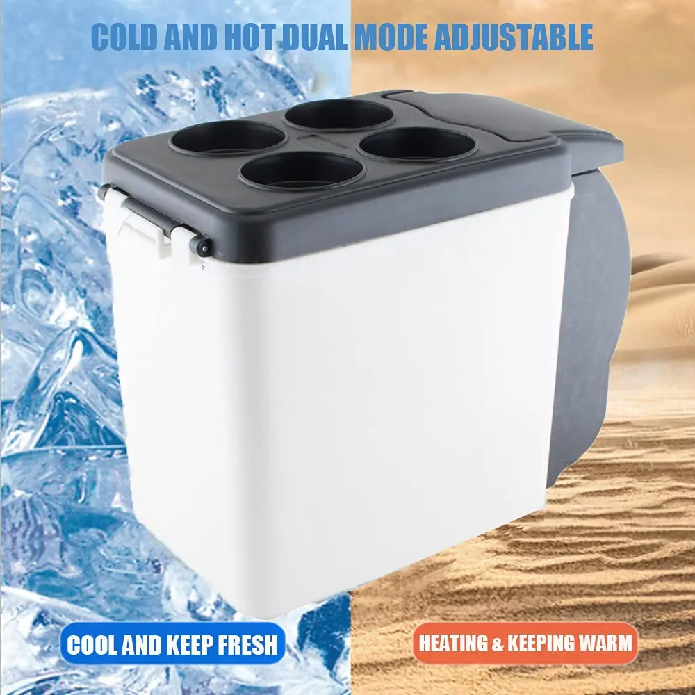 

12V 6L Portable Car Refrigerator Mini Multi-Functional Food Drinks Warmer Cooler Fridge Portable Freezer for Camping Car Boating